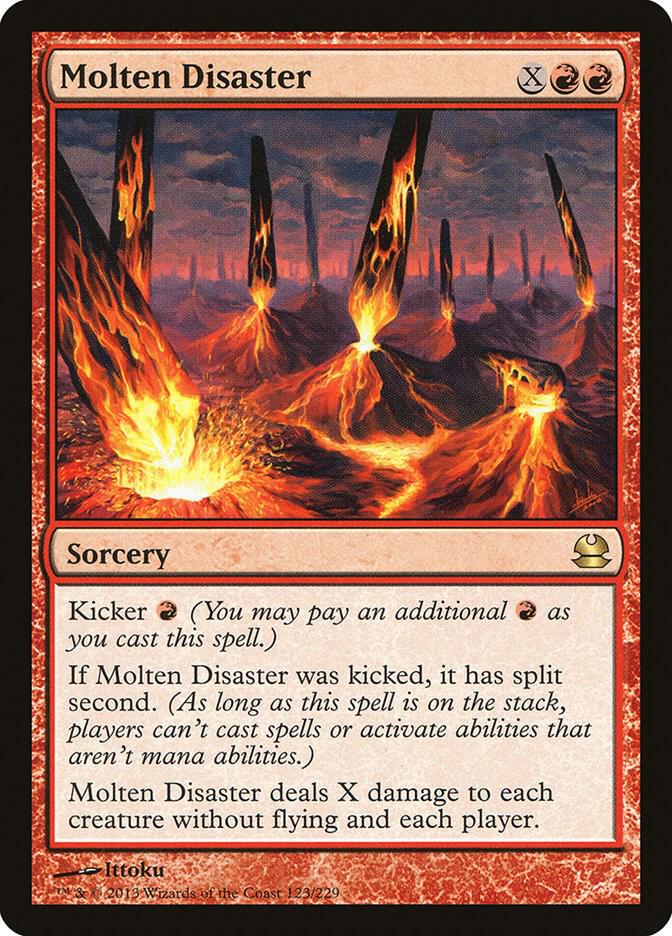 Molten Disaster 123 card from Modern Masters