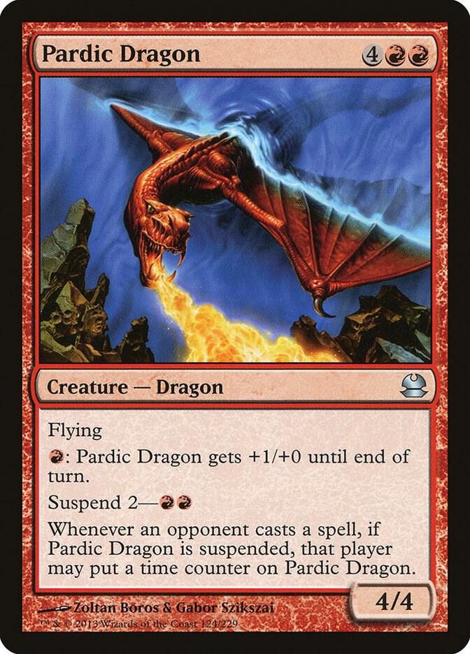 Pardic Dragon 124 card from Modern Masters