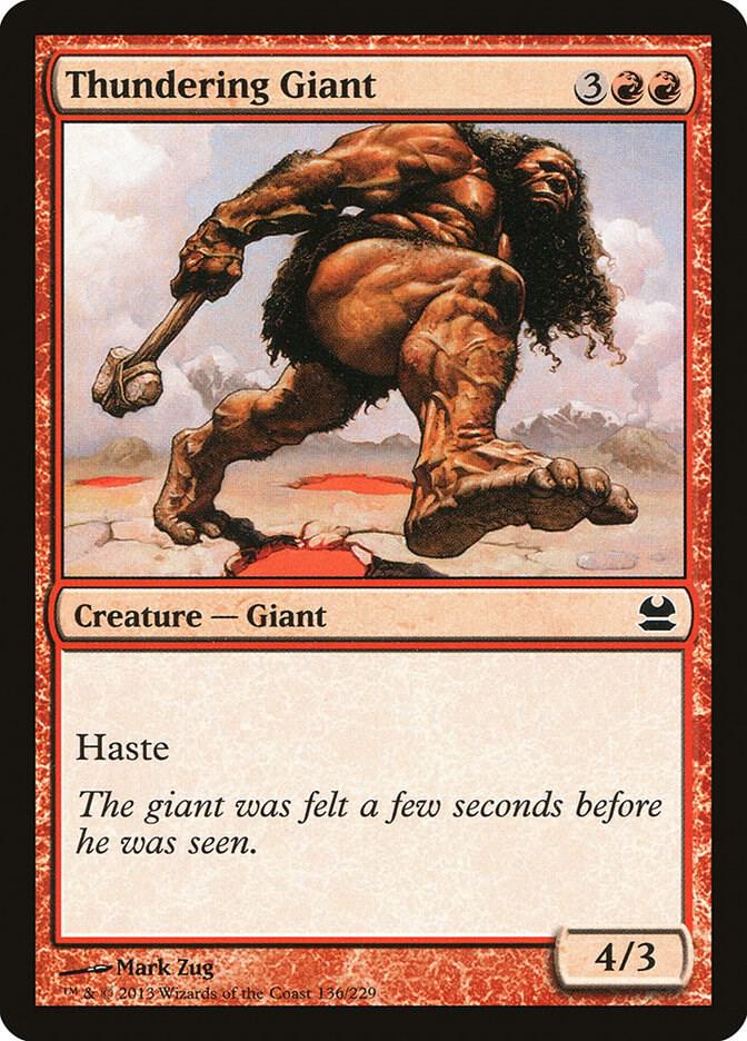 Thundering Giant 136 card from Modern Masters