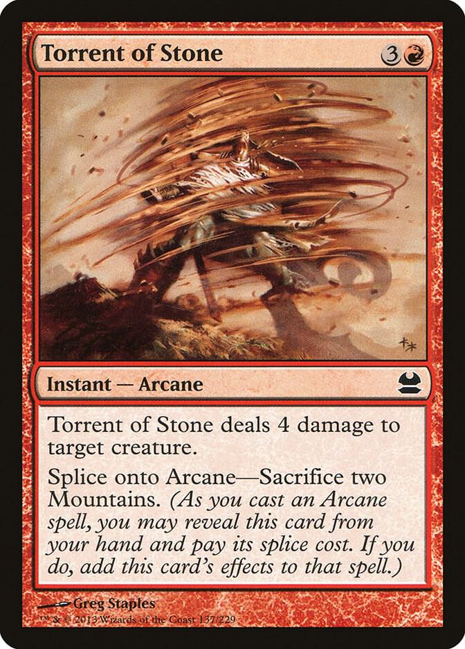 Torrent of Stone 137 card from Modern Masters