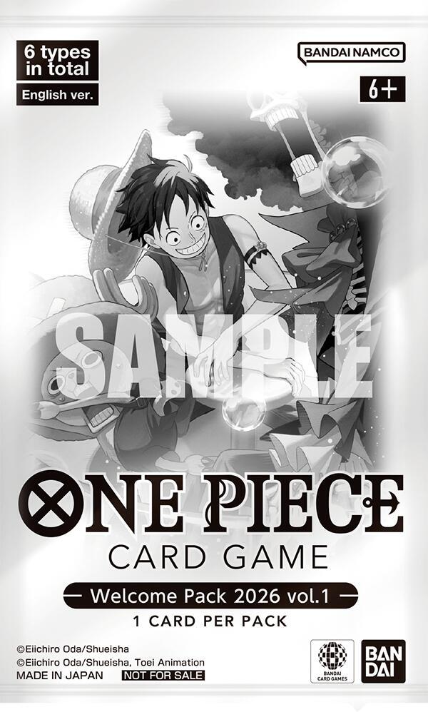 Welcome Pack 2026 Vol.1 card from One Piece Promotion Cards