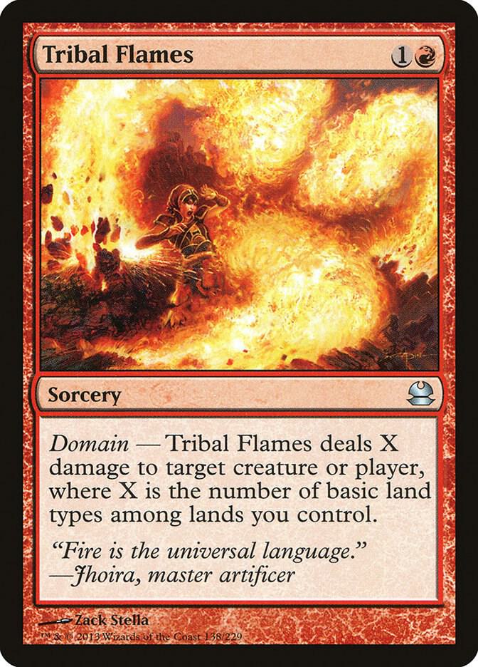 Tribal Flames 138 card from Modern Masters