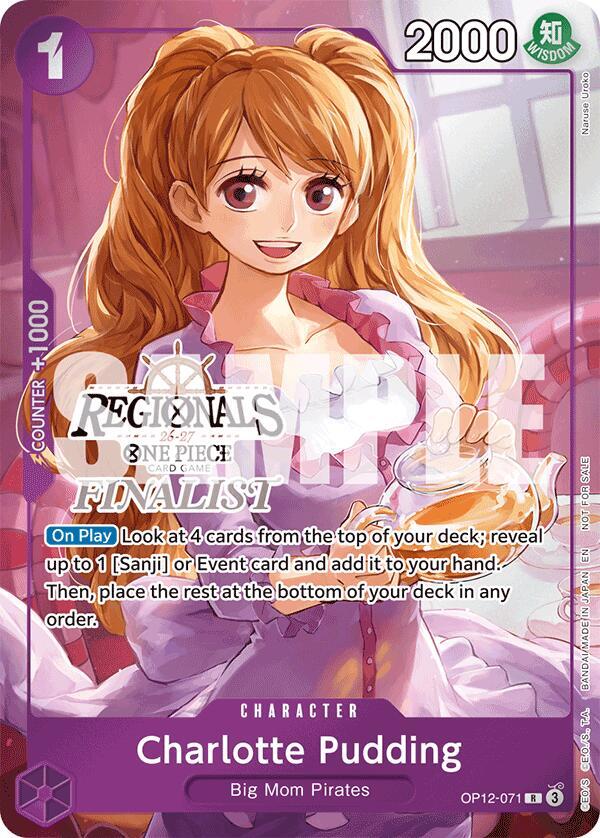 Charlotte Pudding (Regionals Finalist Card Set 26-27) OP12-071 card from One Piece Promotion Cards