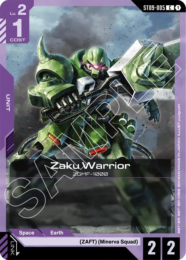 Zaku Warrior ST09-005 card from Starter Deck 09: Destiny Ignition