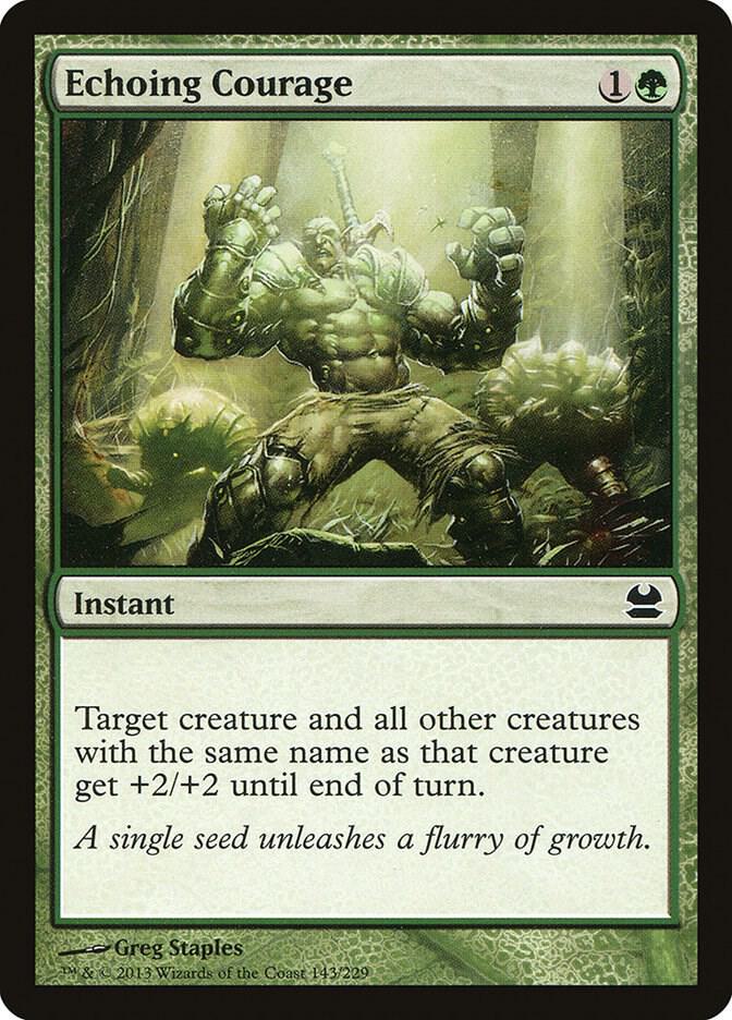 Echoing Courage 143 card from Modern Masters