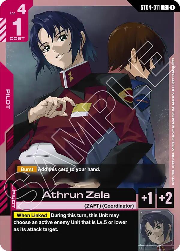 Athrun Zala ST04-011 card from Starter Deck 09: Destiny Ignition