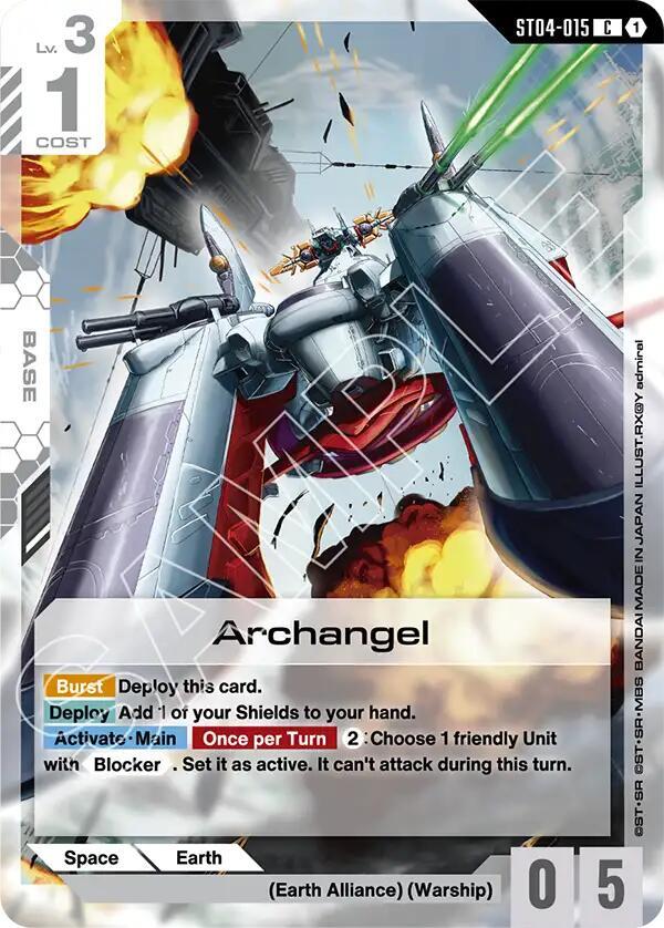 Archangel ST04-015 card from Starter Deck 09: Destiny Ignition