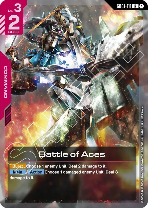 Battle of Aces GD01-111 card from Starter Deck 09: Destiny Ignition
