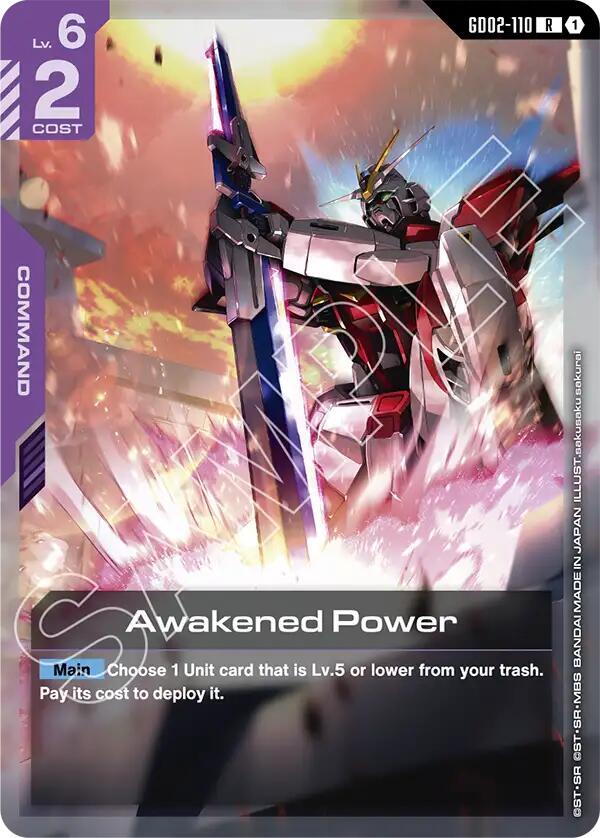 Awakened Power GD02-110 card from Starter Deck 09: Destiny Ignition