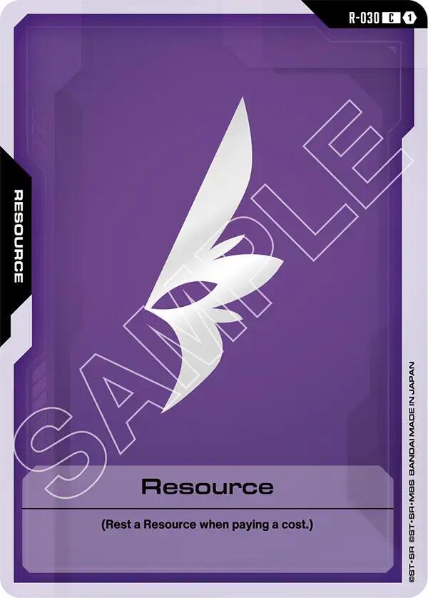 Resource R-030 card from Starter Deck 09: Destiny Ignition
