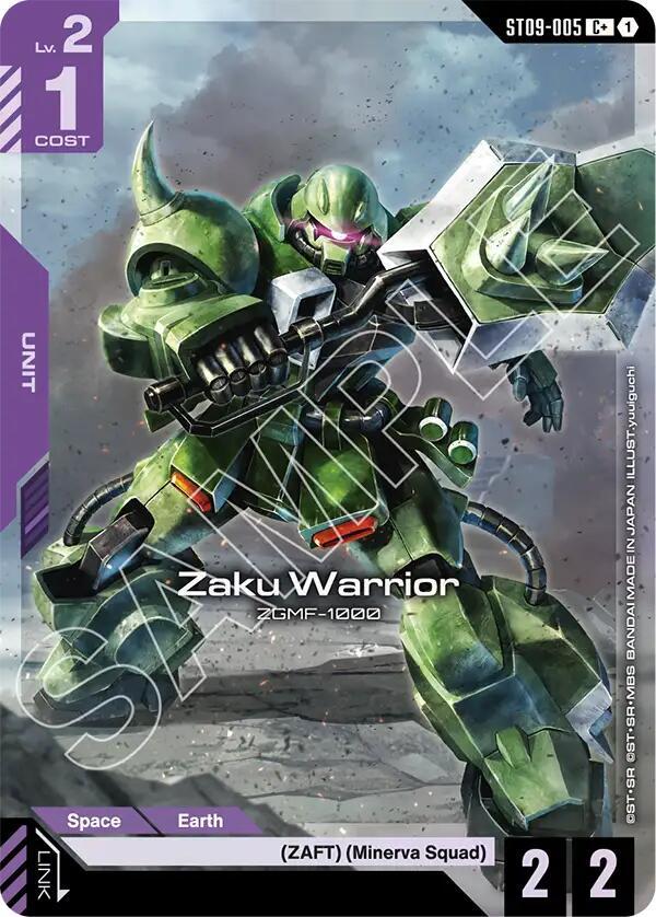 Zaku Warrior (C+) ST09-005 card from Starter Deck 09: Destiny Ignition