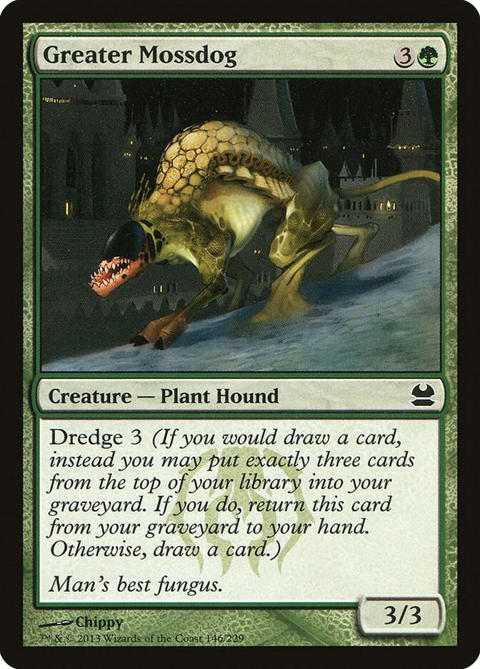 Greater Mossdog 146 card from Modern Masters