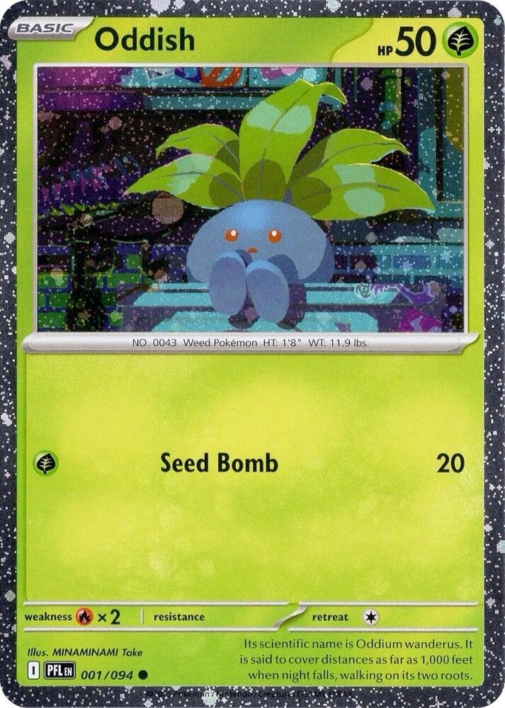 Oddish (Cosmos Holo) 001/094 card from Miscellaneous Cards & Products