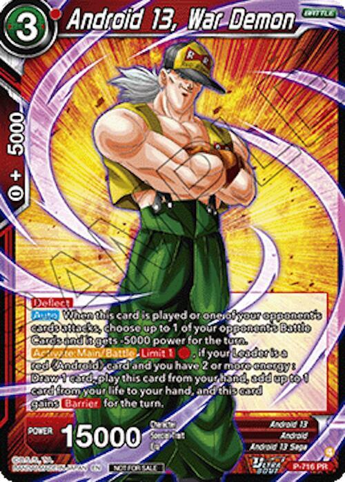 Android 13, War Demon P-716 card from Promotion Cards