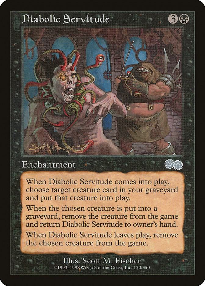 Diabolic Servitude 130 card from Urza's Saga