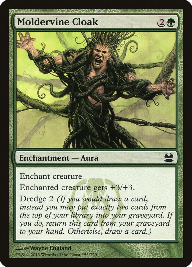 Moldervine Cloak 155 card from Modern Masters