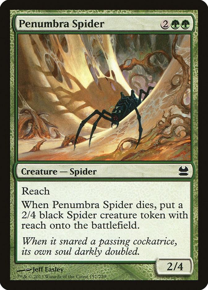 Penumbra Spider 157 card from Modern Masters