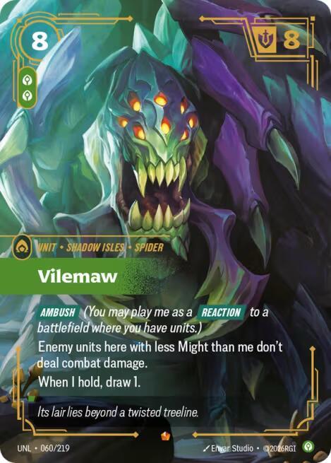 Vilemaw 060/219 card from Unleashed
