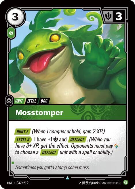 Mosstomper 047/219 card from Unleashed