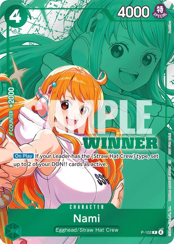 Nami (Winner Pack 2026 Vol. 2) P-102 card from One Piece Promotion Cards