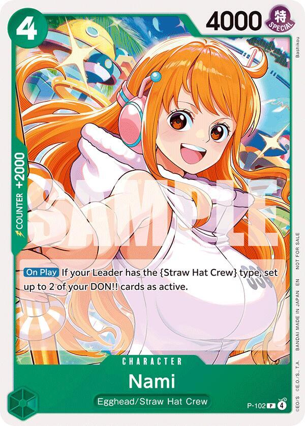Nami (Tournament Pack 2026 Vol. 2) P-102 card from One Piece Promotion Cards