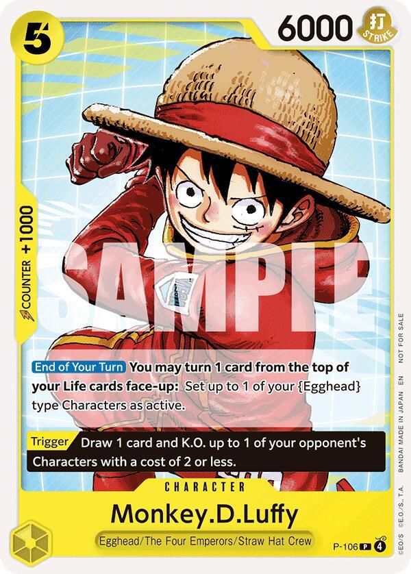 Monkey.D.Luffy (Tournament Pack 2026 Vol. 2) P-106 card from One Piece Promotion Cards