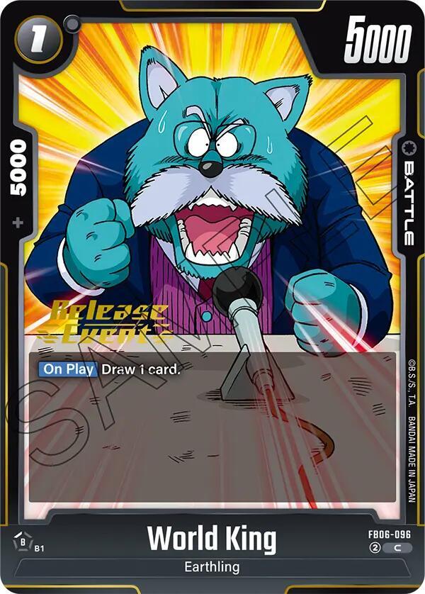World King FB06-096 card from Rivals Clash Release Event Cards