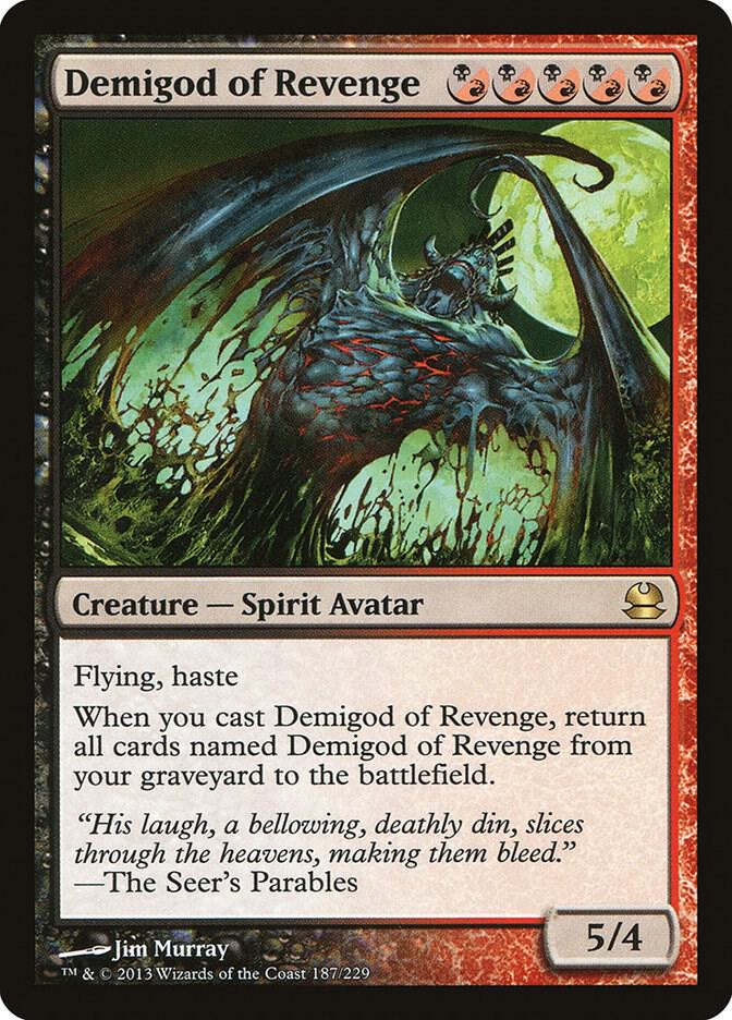 Demigod of Revenge 187 card from Modern Masters