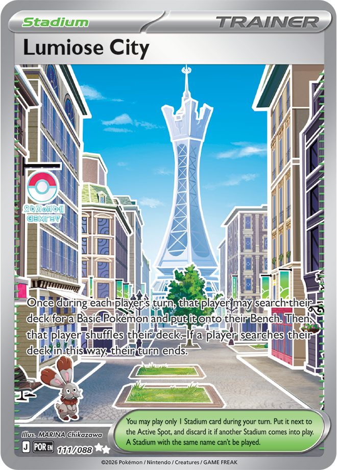 Lumiose City 111/088 card from ME03: Perfect Order
