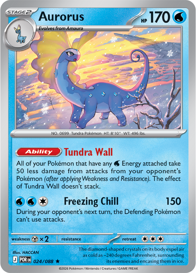 Aurorus 024/088 card from ME03: Perfect Order