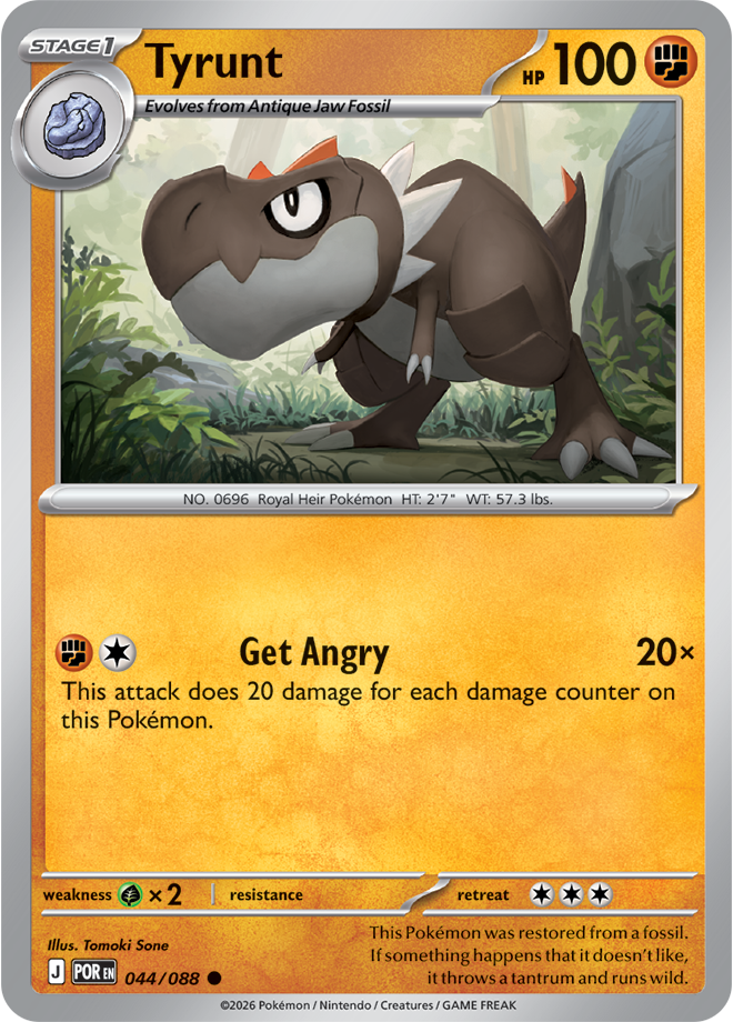 Tyrunt 044/088 card from ME03: Perfect Order