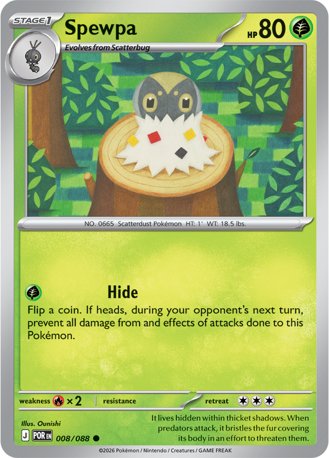Spewpa 008/088 card from ME03: Perfect Order