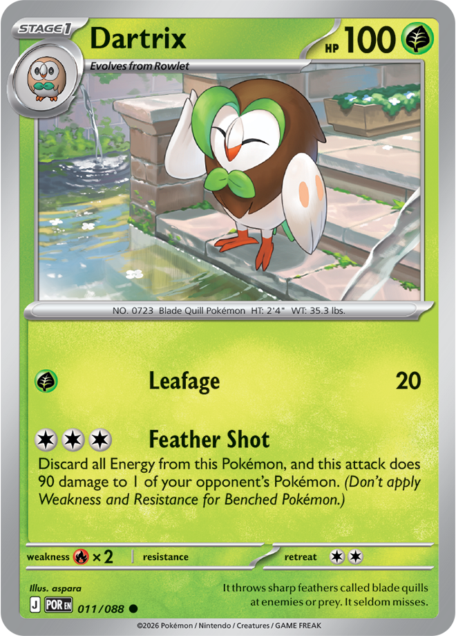 Dartrix 011/088 card from ME03: Perfect Order