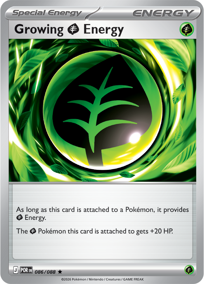 Growing Grass Energy 086/088 card from ME03: Perfect Order