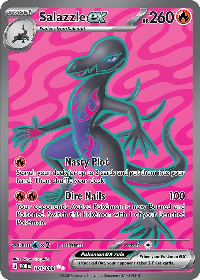 Salazzle ex 101/088 card from ME03: Perfect Order
