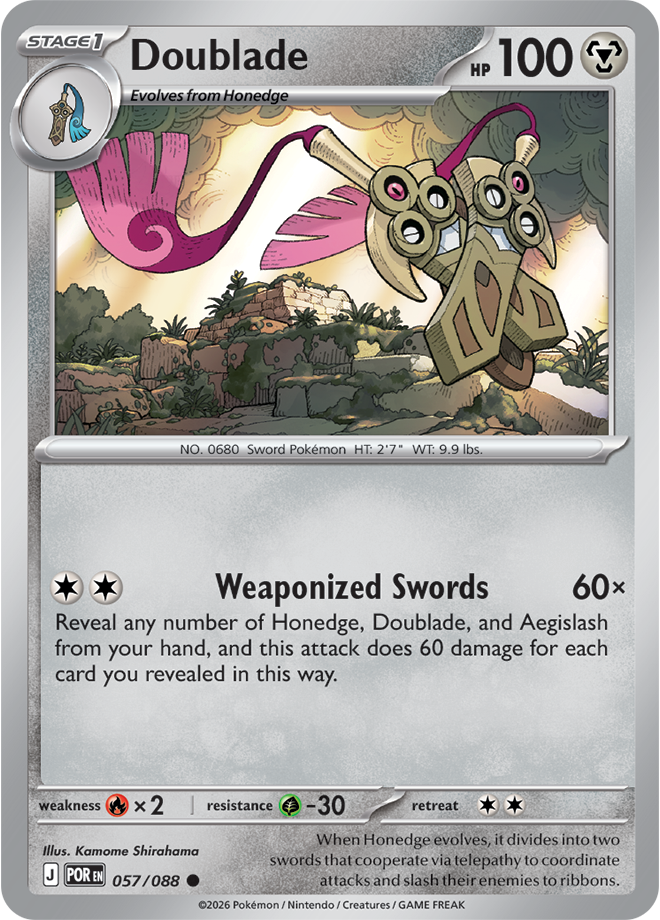 Doublade 057/088 card from ME03: Perfect Order