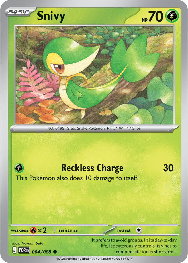 Snivy 004/088 card from ME03: Perfect Order