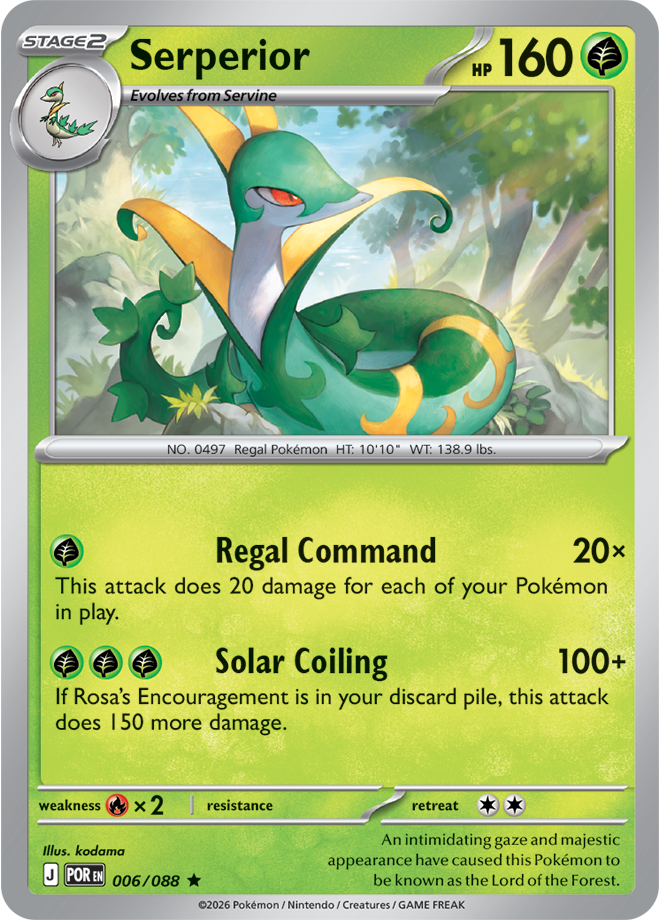 Serperior 006/088 card from ME03: Perfect Order