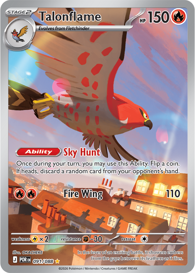 Talonflame 091/088 card from ME03: Perfect Order