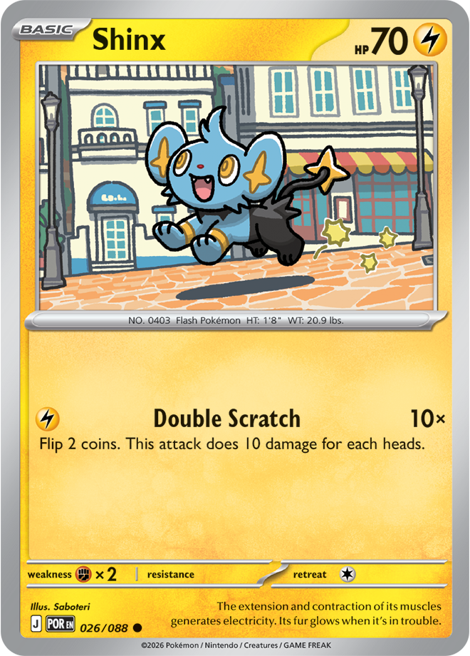 Shinx 026/088 card from ME03: Perfect Order