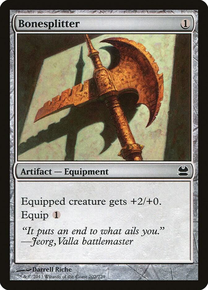 Bonesplitter 202 card from Modern Masters