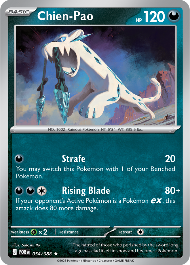 Chien-Pao 054/088 card from ME03: Perfect Order