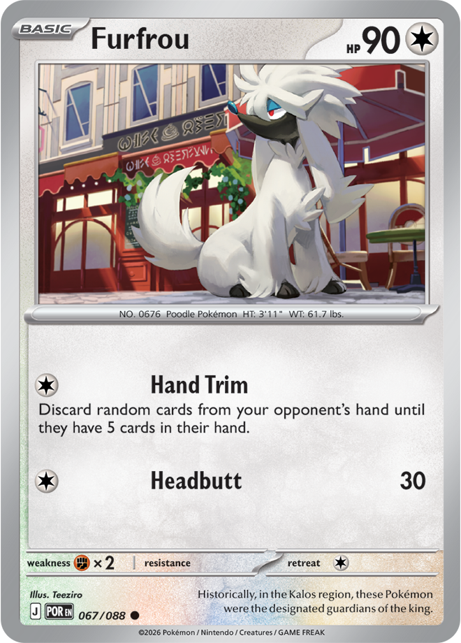 Furfrou 067/088 card from ME03: Perfect Order