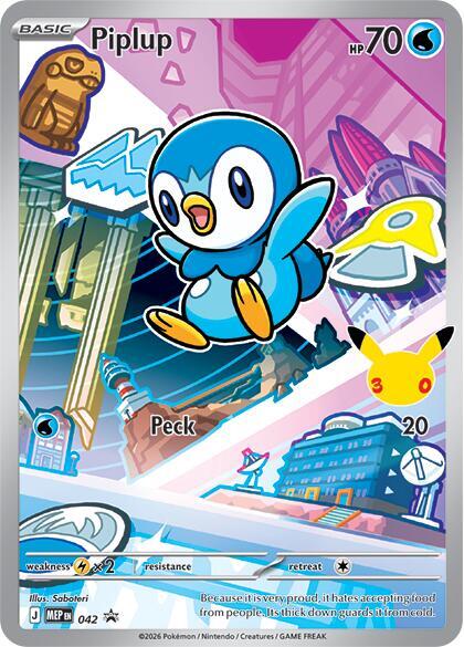 Piplup 042 card from ME: Mega Evolution Promo