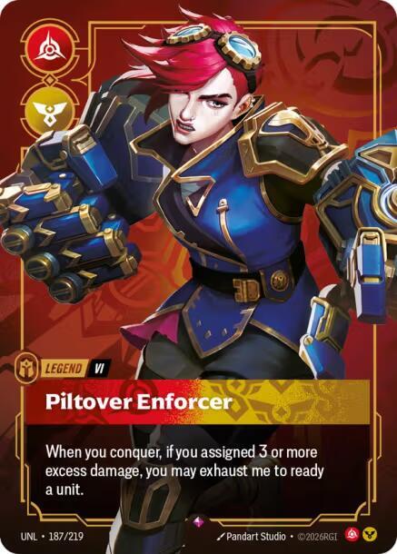 Vi - Piltover Enforcer 187/219 card from Unleashed