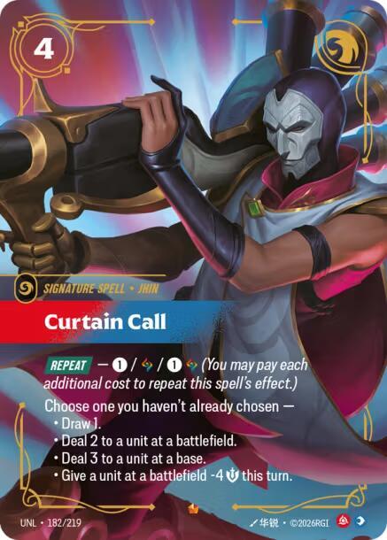 Curtain Call 182/219 card from Unleashed