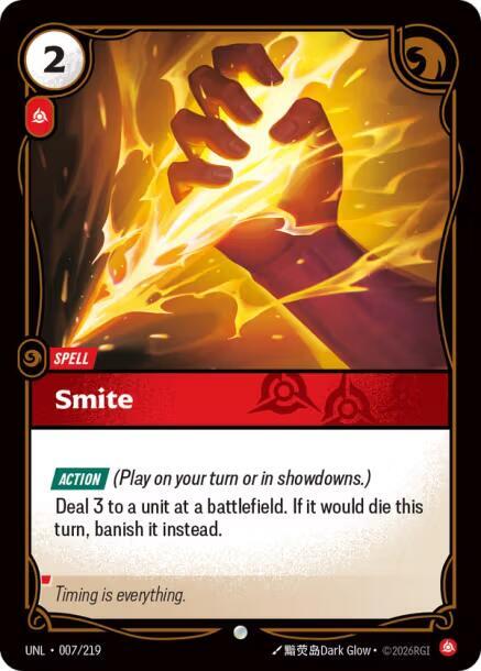 Smite 007/219 card from Unleashed