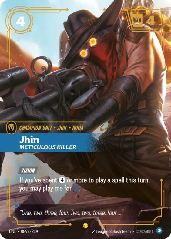 Jhin - Meticulous Killer (Alternate Art) 089a/219 card from Unleashed