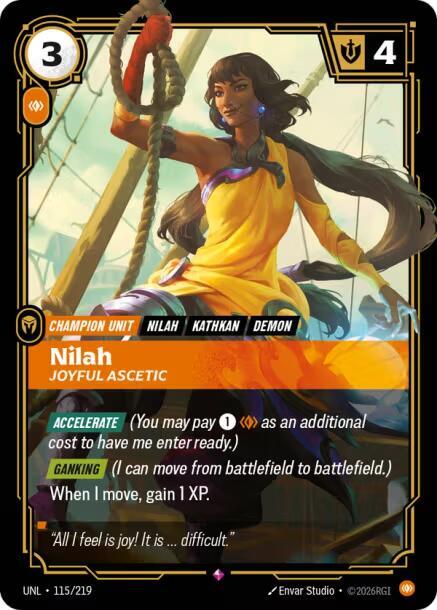 Nilah - Joyful Ascetic 115/219 card from Unleashed