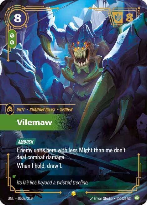 Vilemaw (Alternate Art) 060a/219 card from Unleashed
